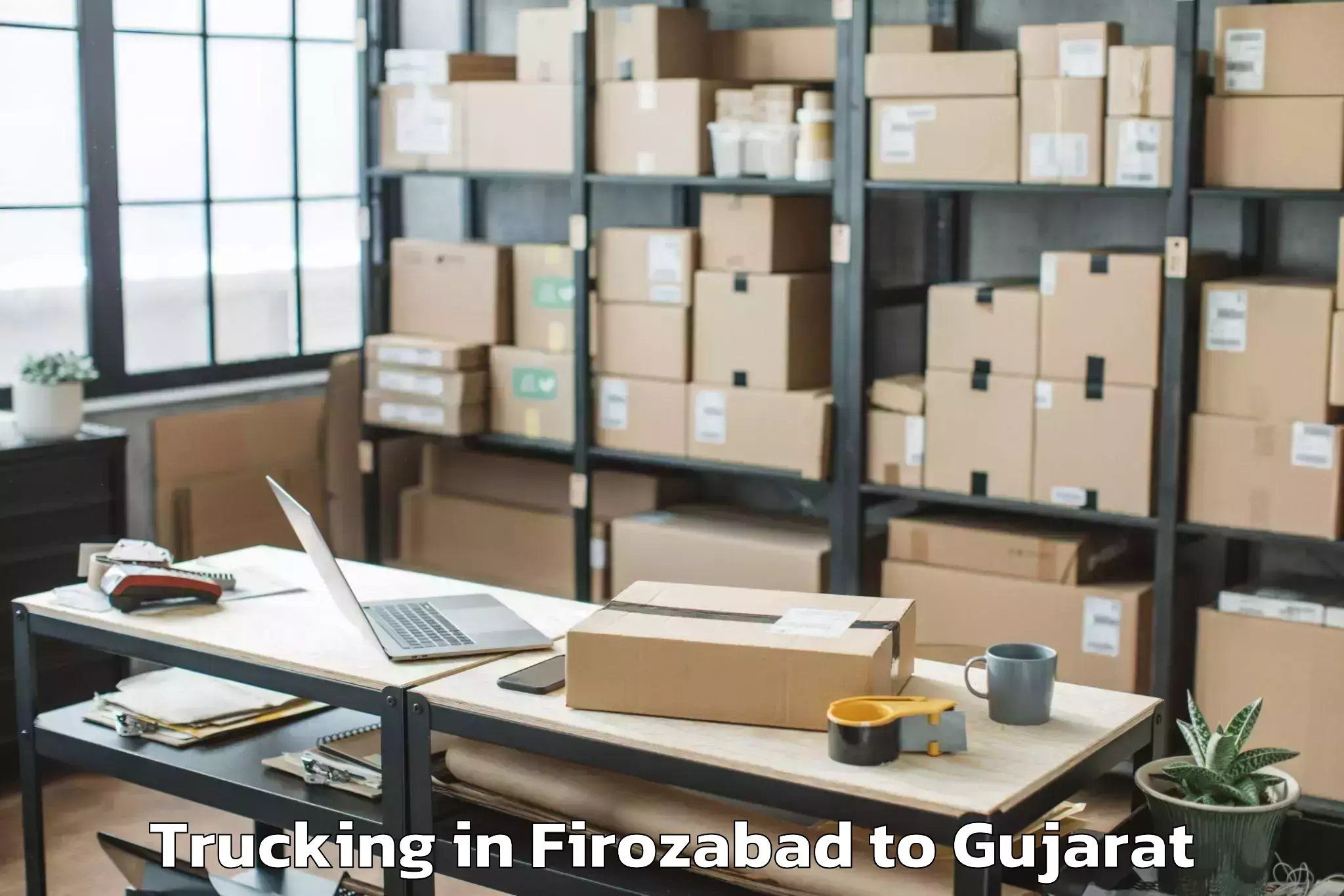 Hassle-Free Firozabad to Iiit Surat Trucking